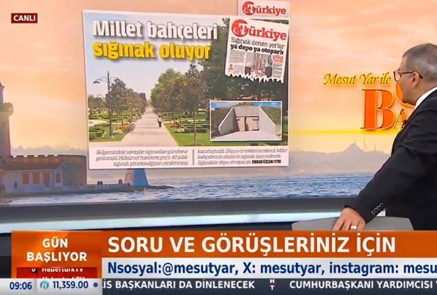 Millet Bahçeleri Sığnak Oluyor